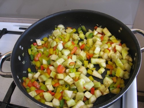 Макароны с овощами Макароны с овощами