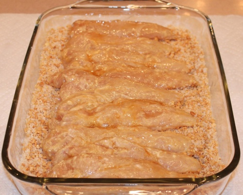 Куриное филе в орехах Куриное филе в орехах