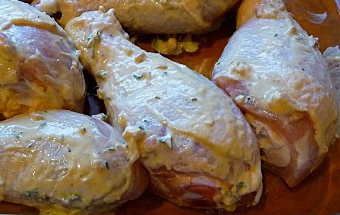 Запеченная куриная голень Запеченная куриная голень