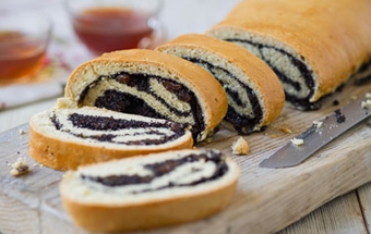 Постный рулет с маком Постный рулет с маком