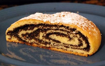 Постный рулет с маком Постный рулет с маком