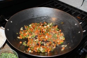 Пряный рис с овощами Пряный рис с овощами
