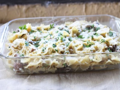 Запеканка из макарон с грибами Запеканка из макарон с грибами