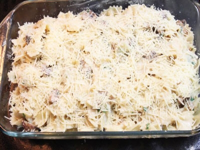 Запеканка из макарон с грибами Запеканка из макарон с грибами
