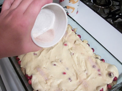 Пирог с яблоками и клюквой Пирог с яблоками и клюквой
