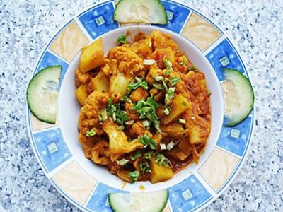 Цветная капуста с картофелем Цветная капуста с картофелем