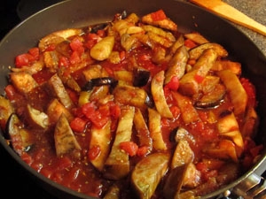 Баклажановый кугель Баклажановый кугель