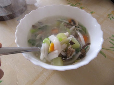 Куриный суп с шампиньонами Куриный суп с шампиньонами