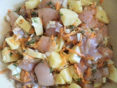 Курица с картофелем в пароварке Курица с картофелем в пароварке