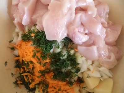 Курица с картофелем в пароварке Курица с картофелем в пароварке