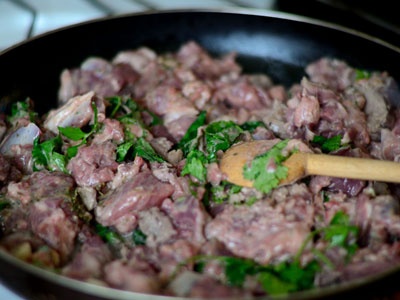 Галушки с мясом Галушки с мясом