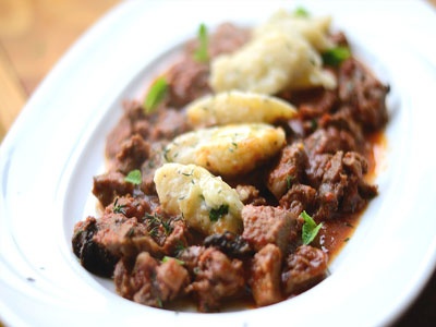 Галушки с мясом Галушки с мясом