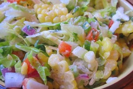 Салат с кукурузой и чипсами Салат с кукурузой и чипсами