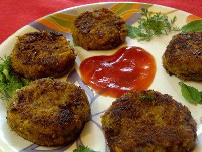 Котлеты из шампиньонов и картошки Котлеты из шампиньонов и картошки