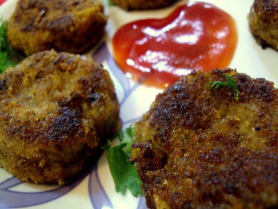 Котлеты из шампиньонов и картошки Котлеты из шампиньонов и картошки