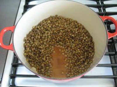Чечевица с овощами Чечевица с овощами