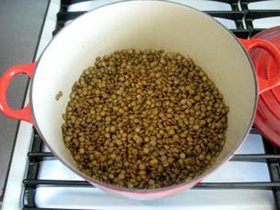 Чечевица с овощами Чечевица с овощами