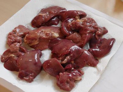 Печень с яблоками Печень с яблоками