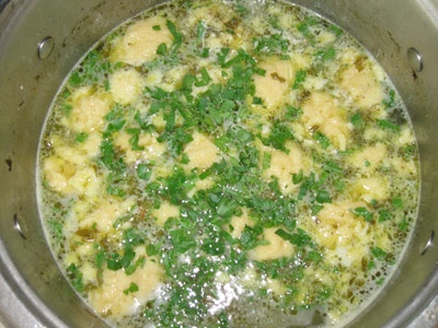 Суп картофельный с галушками Суп картофельный с галушками
