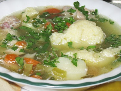 Суп картофельный с галушками Суп картофельный с галушками
