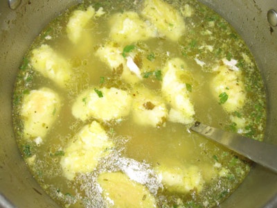 Суп картофельный с галушками Суп картофельный с галушками