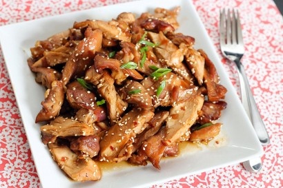 Мясо с кунжутом и медом Мясо с кунжутом и медом
