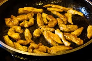 Мясо с кунжутом и медом Мясо с кунжутом и медом