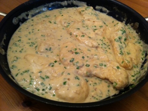 Жареная курица в сметане Жареная курица в сметане