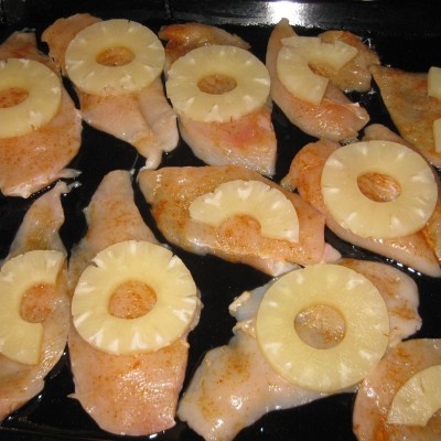Куриное филе с ананасом Куриное филе с ананасом