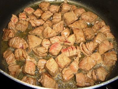 Мясо с баклажанами Мясо с баклажанами