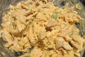 Салат из брокколи с курицей и грибами Салат из брокколи с курицей и грибами