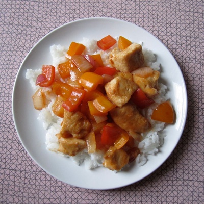 Курица в кисло-сладком соусе Курица в кисло-сладком соусе