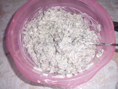 Салат с языком и шампиньонами Салат с языком и шампиньонами