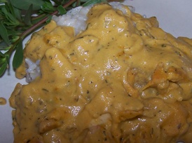 Куриные сердечки в сметанном соусе Куриные сердечки в сметанном соусе