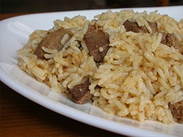Куриная печень с рисом Куриная печень с рисом