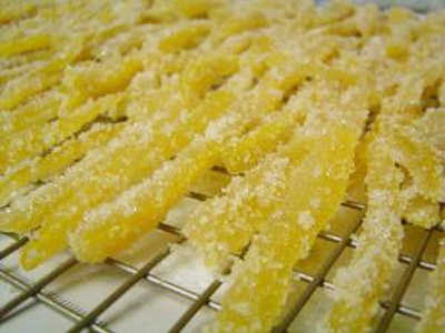 Цукаты из лимонных корочек Цукаты из лимонных корочек