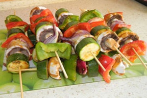 Овощные шашлыки Овощные шашлыки