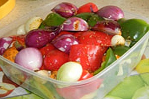Овощные шашлыки Овощные шашлыки