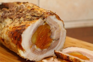Свинина с персиками Свинина с персиками