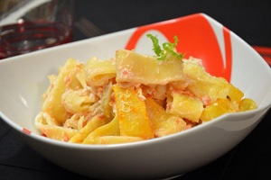 Запеченные кальмары с сыром Запеченные кальмары с сыром