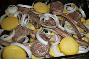 Картошка с бараниной в духовке Картошка с бараниной в духовке
