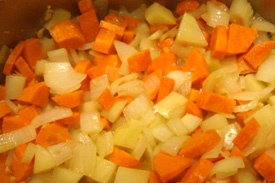 Плов с овощами и морепродуктами Плов с овощами и морепродуктами