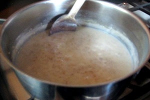 Овсяная каша с молоком Овсяная каша с молоком