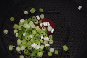 Омлет с овощами на сковородке Омлет с овощами на сковородке