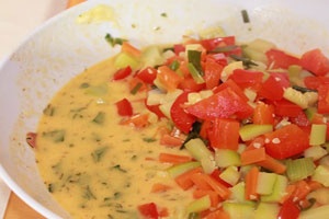 Омлет с овощами в духовке Омлет с овощами в духовке