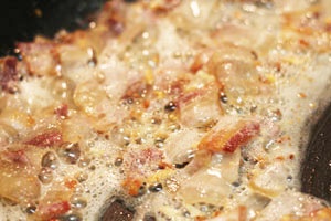 Паста с беконом и сливками Паста с беконом и сливками