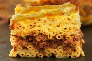 Запеканка из макарон с фаршем Запеканка из макарон с фаршем