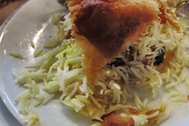 Откидной плов с курицей Откидной плов с курицей