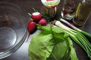 Легкий весенний салат Легкий весенний салат
