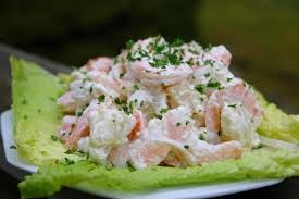 Летний салат с креветками Летний салат с креветками